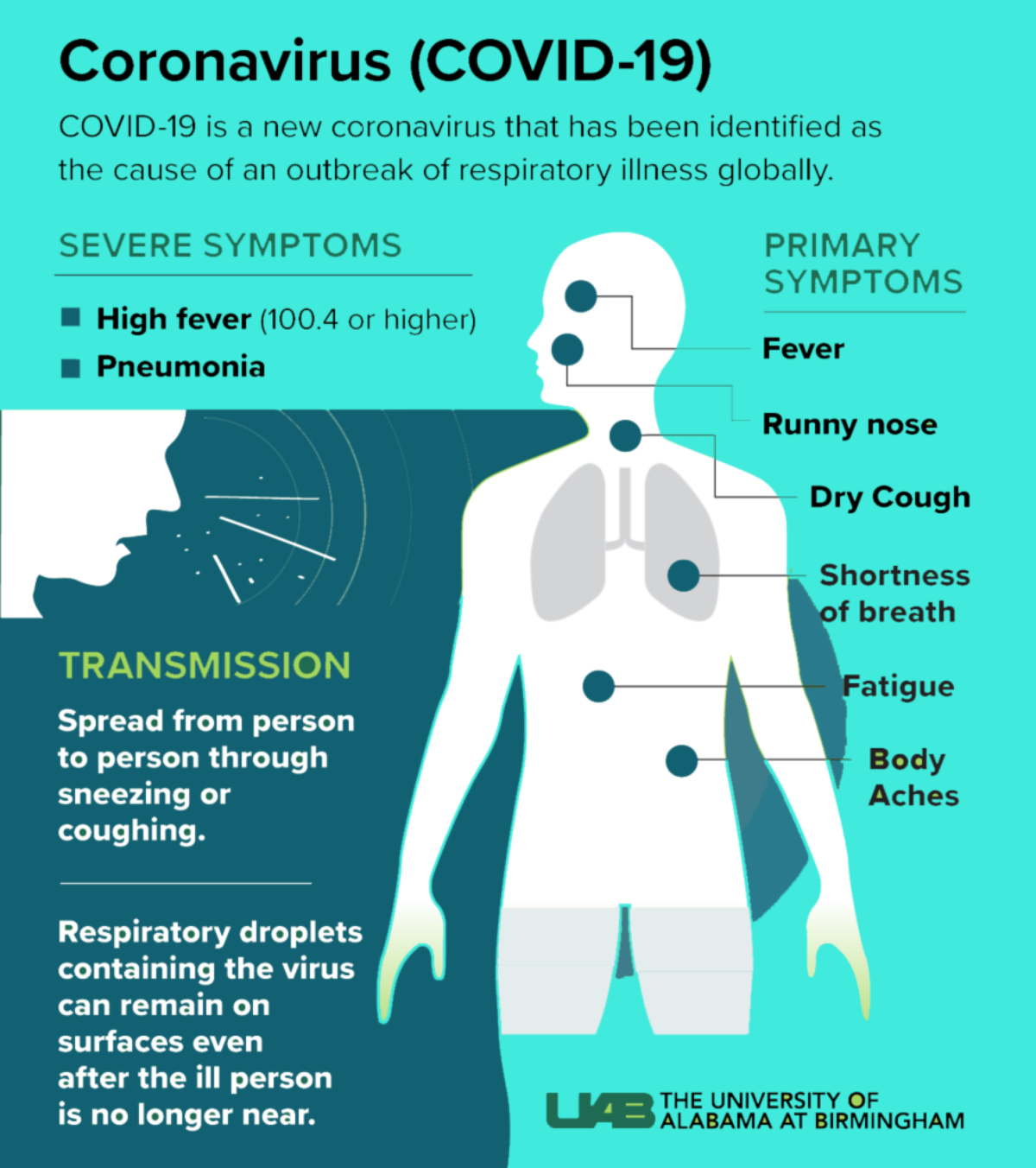 Coronavirus Symptoms graphic 2